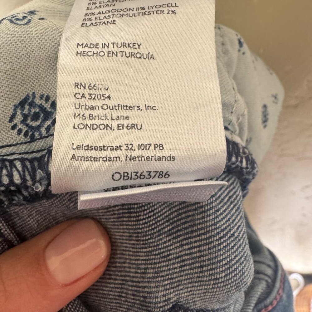 Pilcro Dark Blue Flare Jeans - Picture 9 of 13